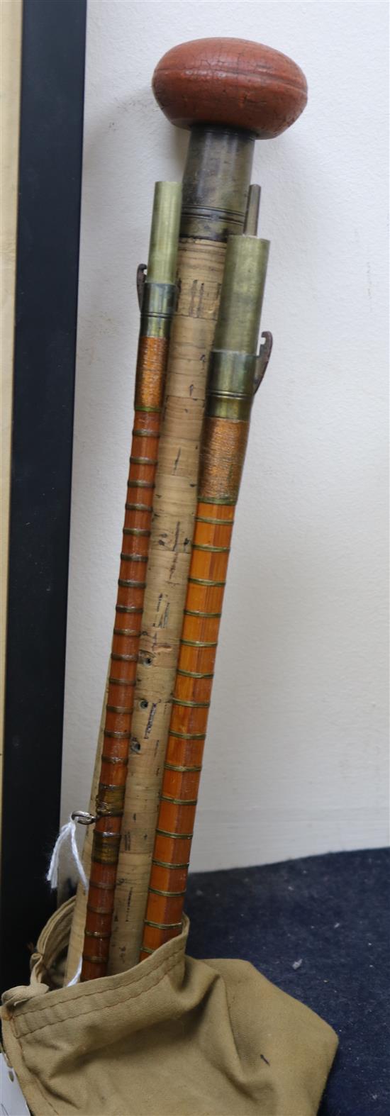 A J.S.S. Walker Barton split cane rod